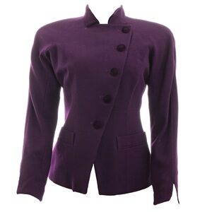 Vintage Dior Purple Wool Women's Jacket
